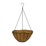 14" Metal Growers Hanging Basket With Coco Liner