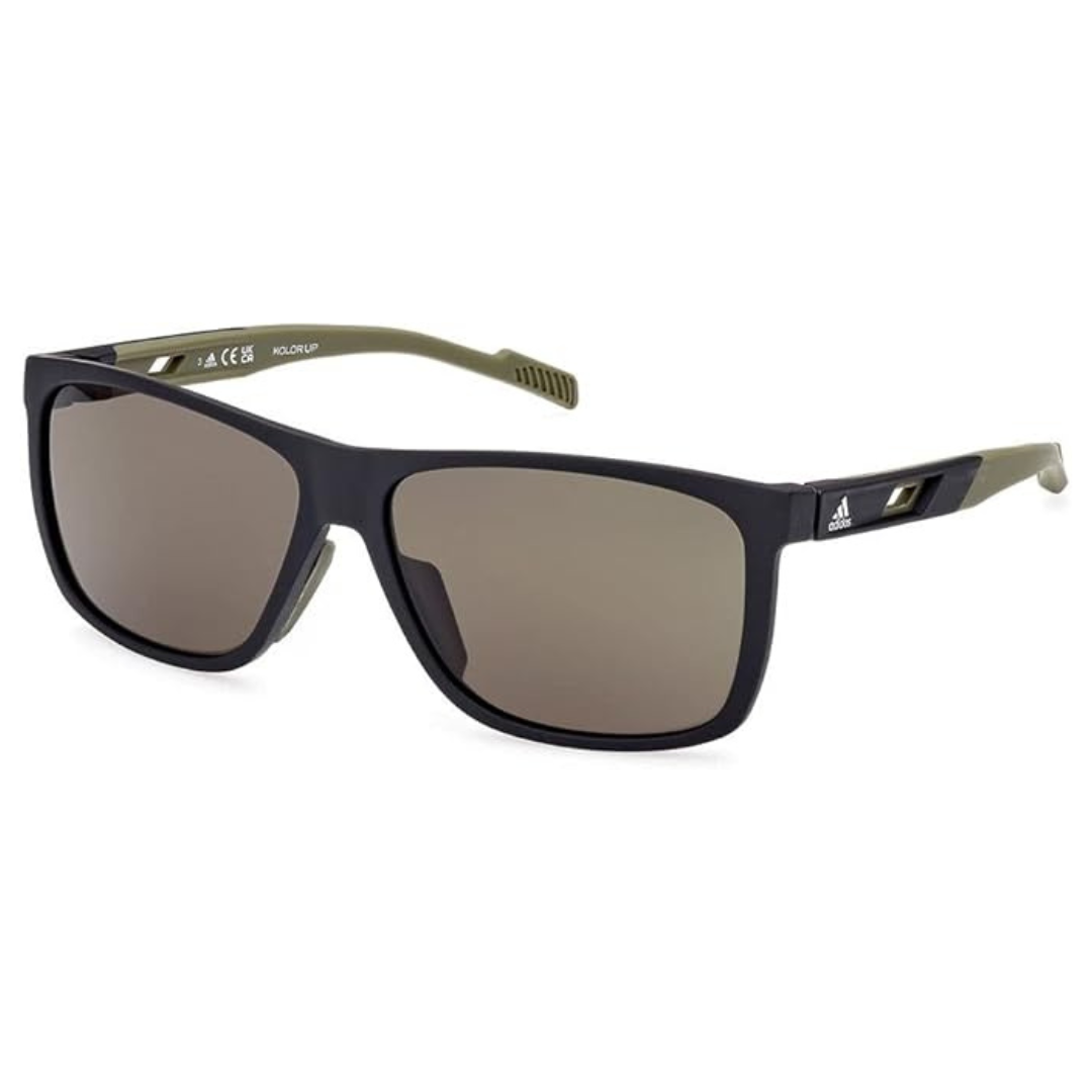 adidas Men's Injected Polarized 60 Millimeters Square Sunglasses