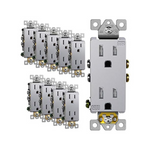 10-Pack Enerlites Elite 15A 125V Receptacle Outlet