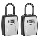 2-Pack Fayleeko Portable Resettable Code Key Lock Box