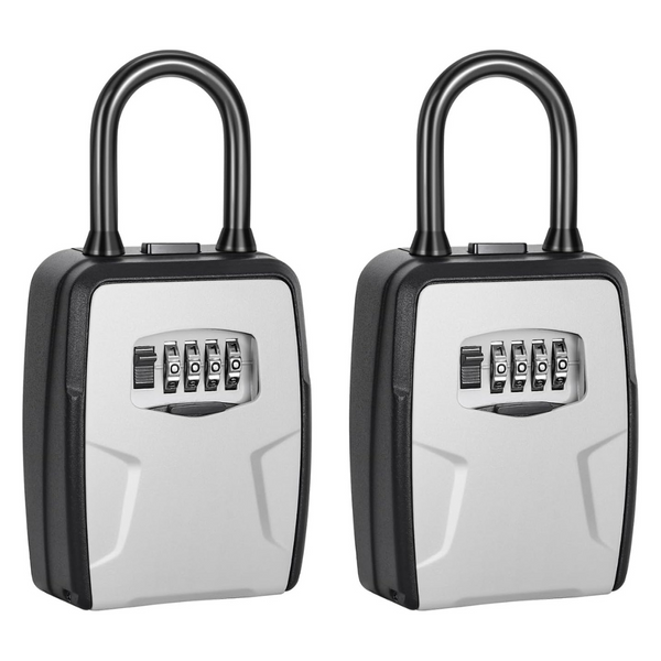 2-Pack Fayleeko Portable Resettable Code Key Lock Box