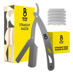 The Beard Club Straight Razor With 5 Replaceable Stainless Steel Blades