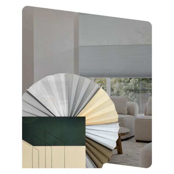 Motorized Cellular Shades Filtering Honeycomb Blinds