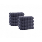8-Piece Vague Turkish Cotton Wash Towels