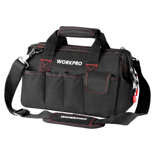 Workpro 12" Close Top Wide Mouth Storage Tool Bag