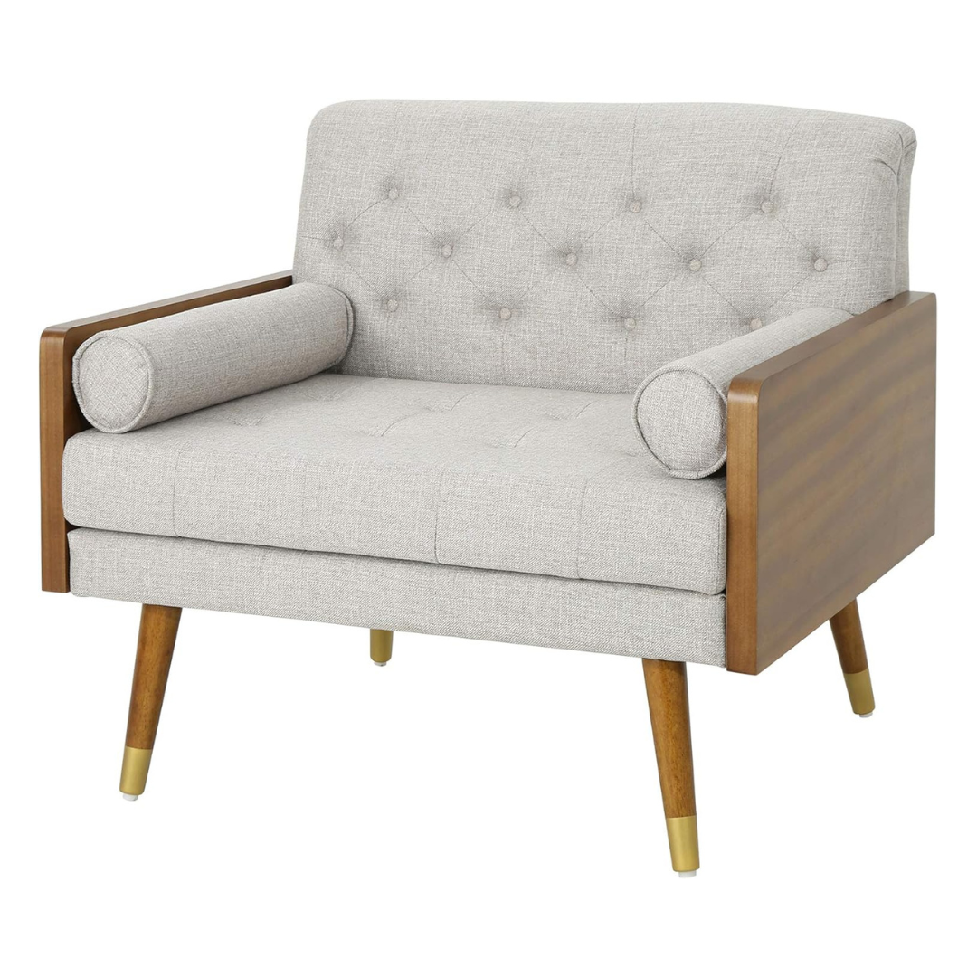 Christopher Knight Home Greta Mid Century Modern Fabric Club Chair