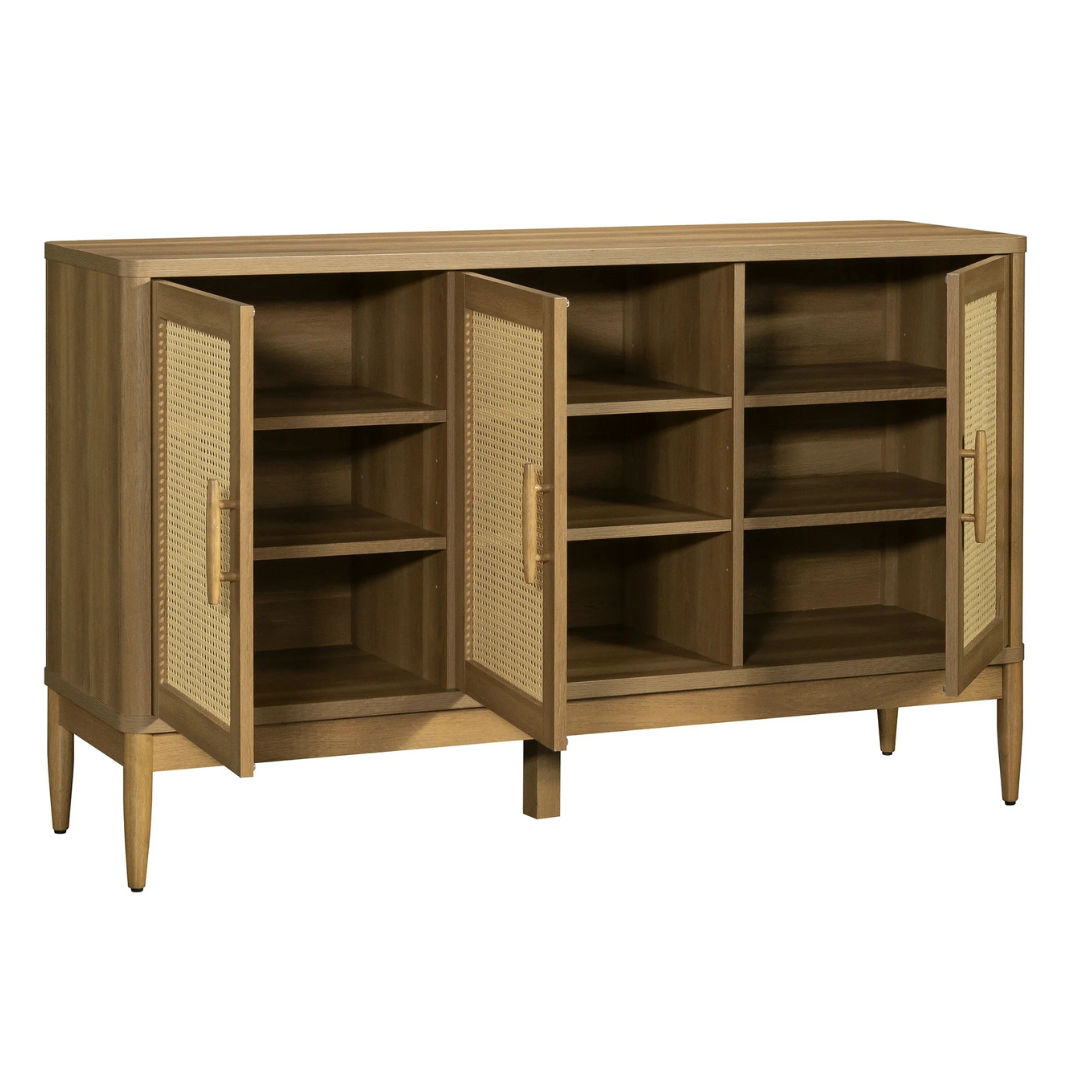 Better Homes & Gardens Springwood Caning Sideboard (Light Honey Finish)