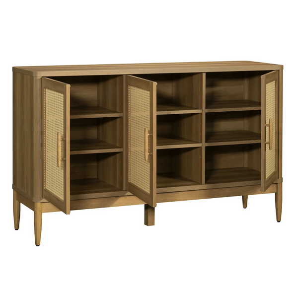 Better Homes & Gardens Springwood Caning Sideboard (Light Honey Finish)