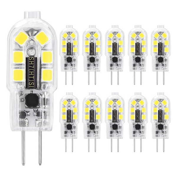 10-Pack 12V 20 Watt Halogen G4 LED Bulb