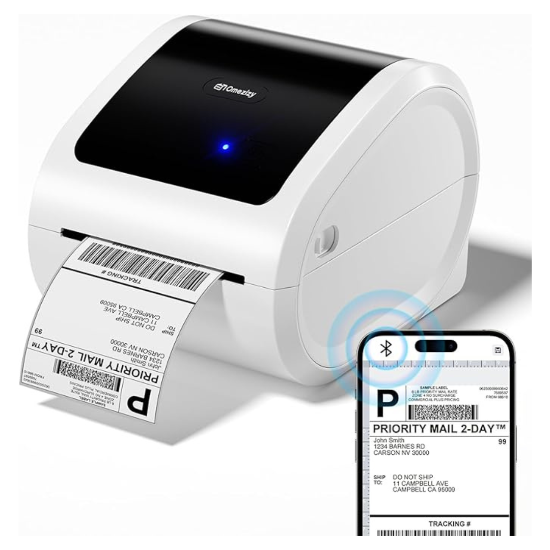 Omezizy D520BT Wireless Thermal 4 x 6 Bluetooth Shipping Label Printer