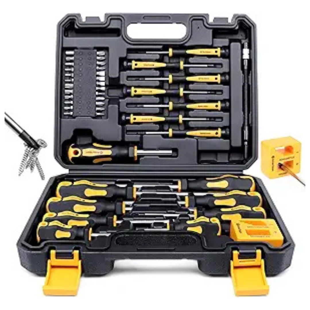 43-Piece Amartisan Magnetic Screwdriver Set with Case