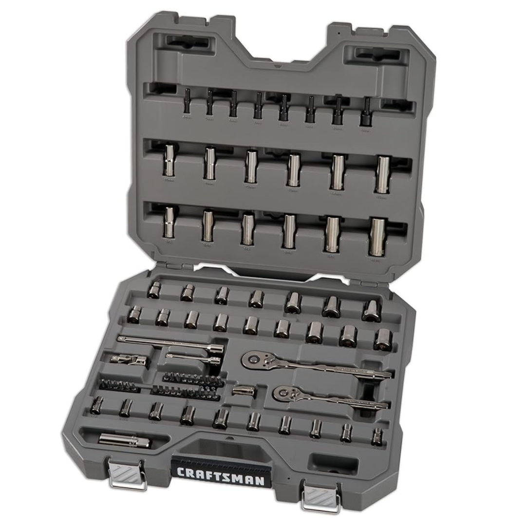 Craftsman Overdrive 80-Piece Gunmetal Chrome Mechanics Tool Set