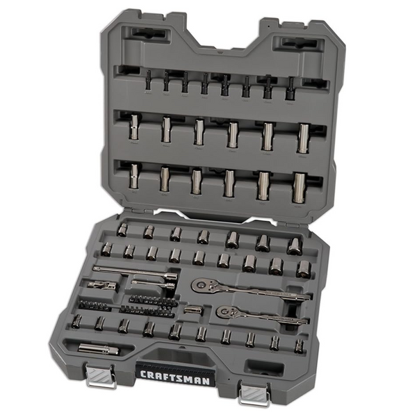 Craftsman Overdrive 80-Piece Gunmetal Chrome Mechanics Tool Set