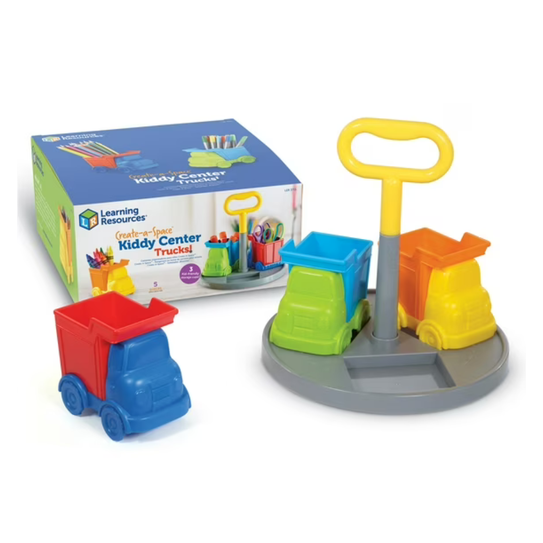 5-Piece Learning Resources Kids' Create-A-Space Caddy (Trucks)