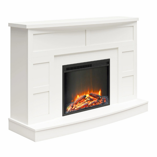 Ameriwood Home Barrow Creek Mantel w/ Fireplace TV Console