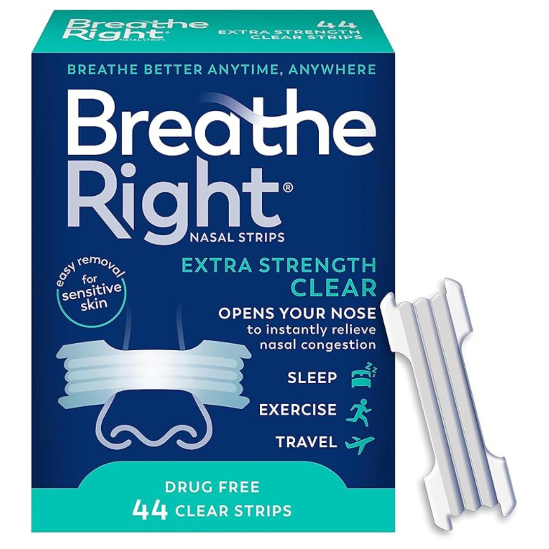 44-Count Breathe Right Nasal Strips (Extra Strength, Clear)