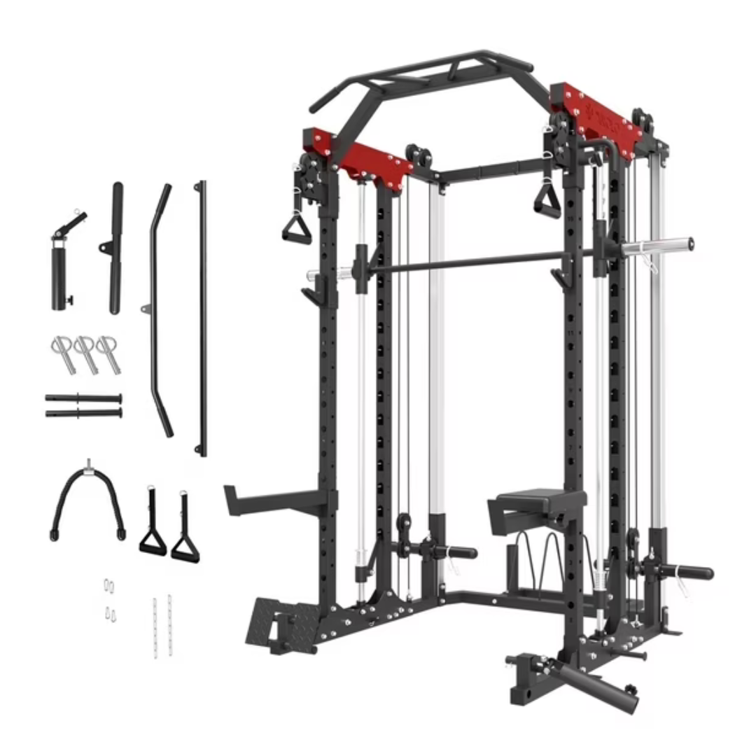 Mikolo 2000LBS Power Cage Squat Rack Smith Machine