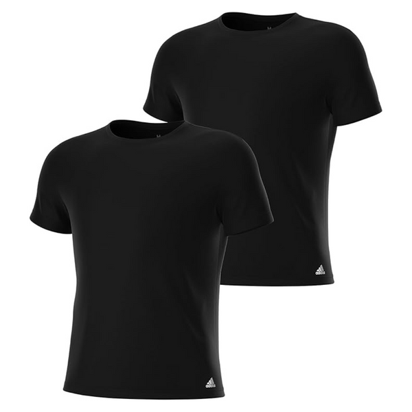 2-Pack adidas Men's Stretch Cotton Crew Neck Undershirt