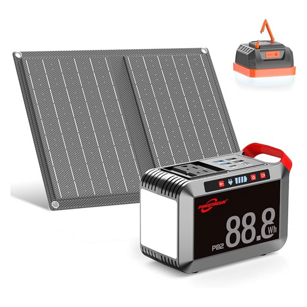 24,000mAh Solar Generator with 120W AC Outlet