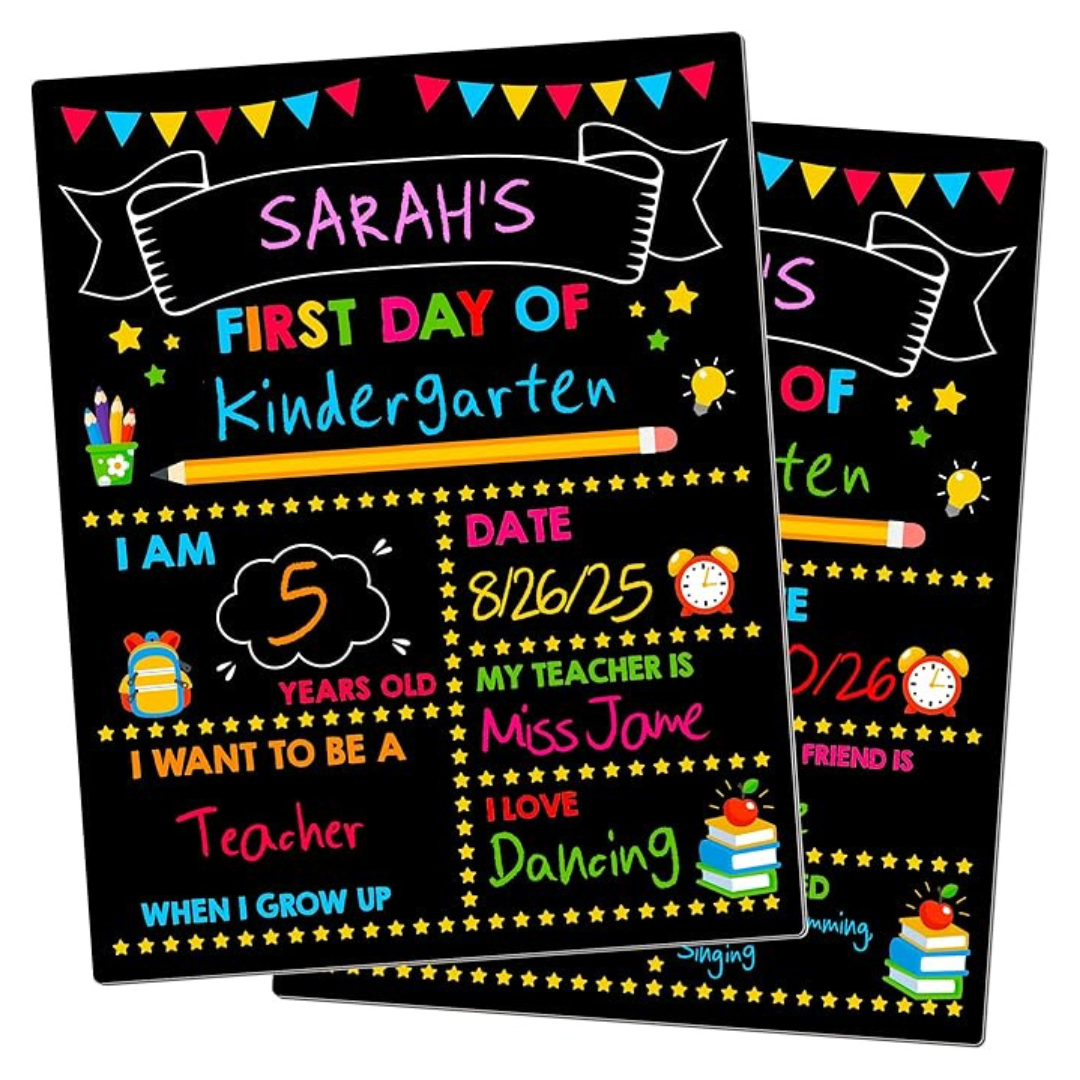 Double-Sided First & Last Day of School 14" x 11" Chalkboard