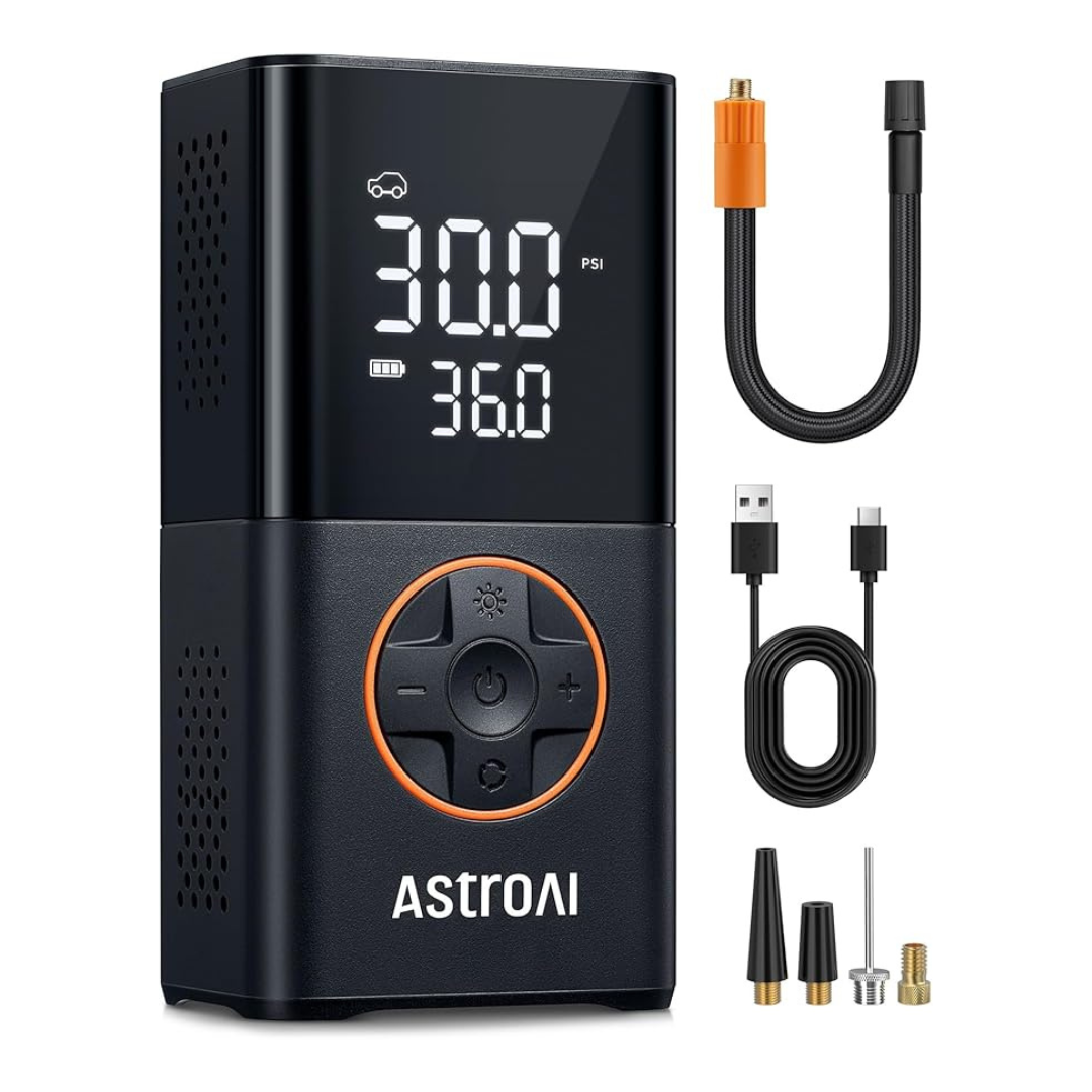 L7 Portable Air Compressor 150 PSI Cordless Bike Pump