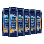 Suave Men Moisturizing Body, Face And Hair Wash, 3-In-1 For Hydrated Skin And Hair, Citrus & Musk scent (18 Oz Pack Of 6)