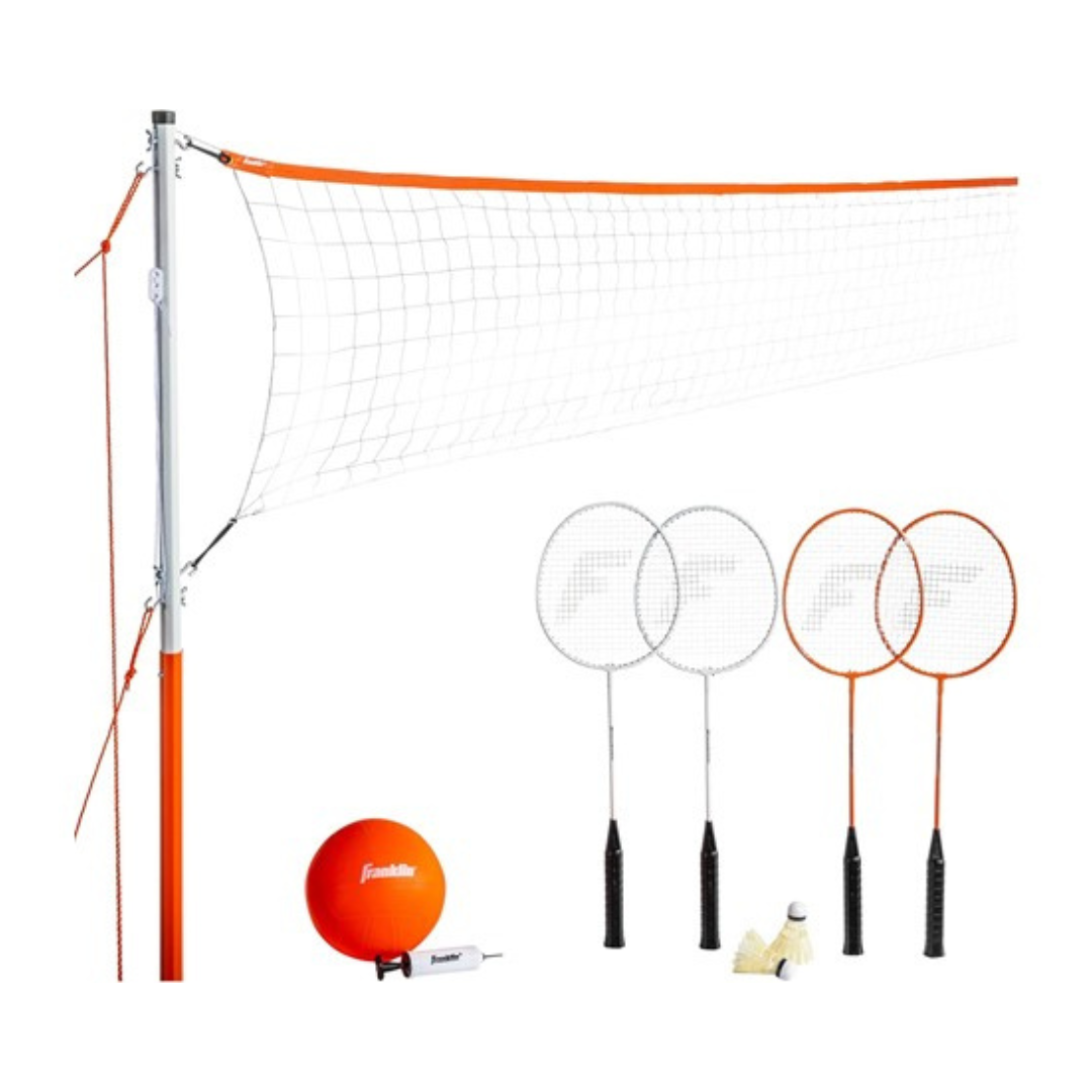 Franklin Sports Volleyball + Badminton Combo Set (Starter)