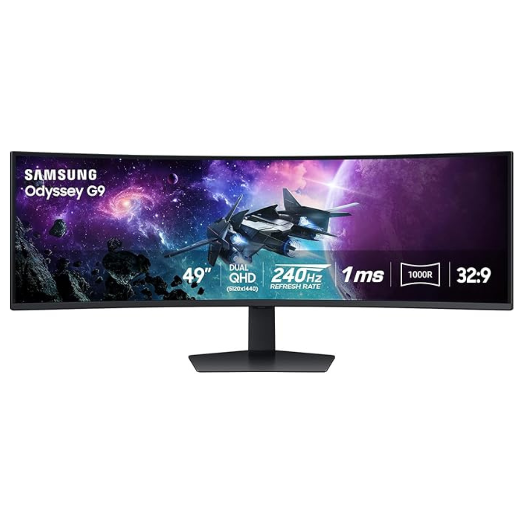 Samsung Odyssey G9 (G95C) 49" Curved 240Hz 1ms HDR VA Freesync Gaming Monitor
