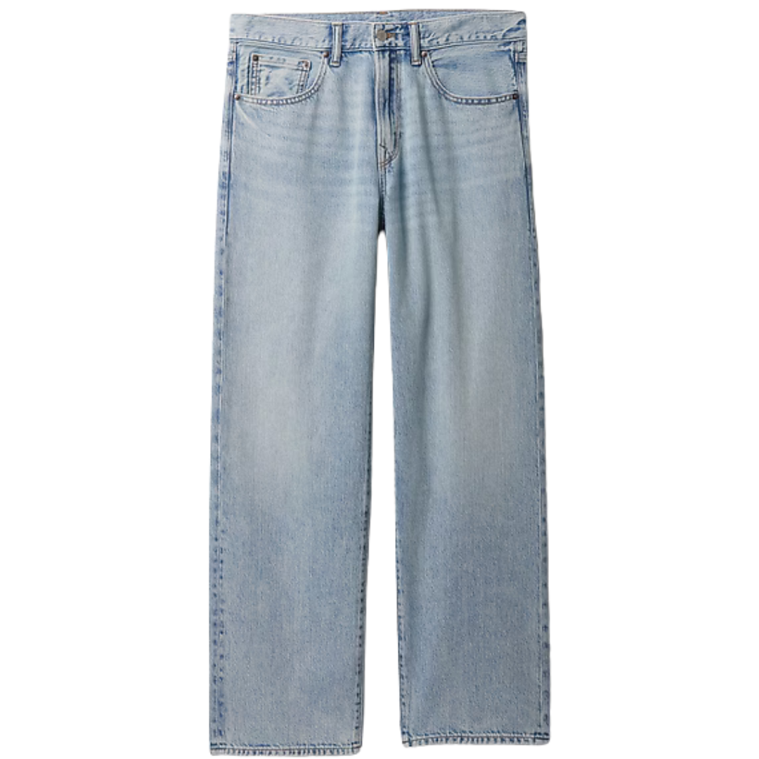 Gap Factory Men's SuperSoft Relaxed Jeans (Light Wash)