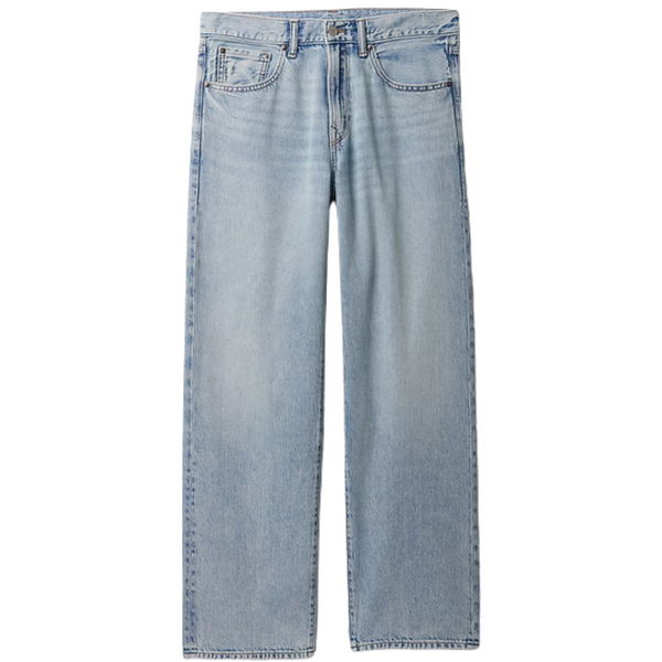 Gap Factory Men's SuperSoft Relaxed Jeans (Light Wash)