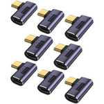 8-Pack 90 Degree Right Angle USB C Adapter