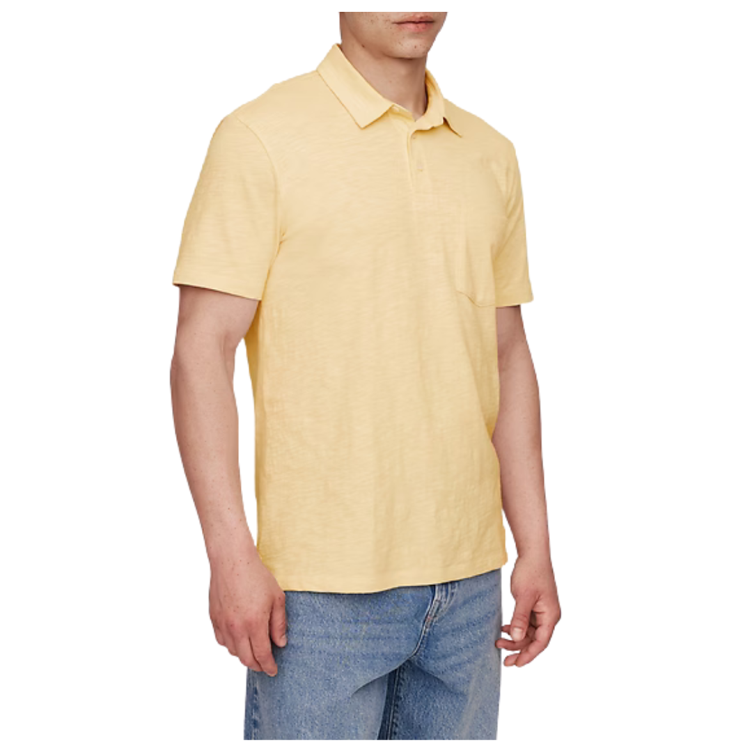 Gap Factory Men's Lived-In Polo Shirt (Reed Yellow)