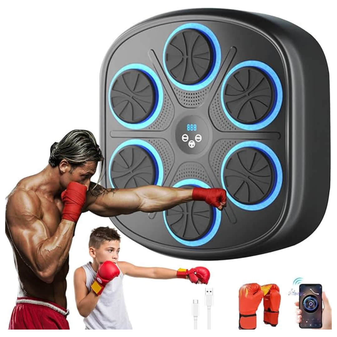Smart Music Boxing Machine With LED Electronic Wall Mounted