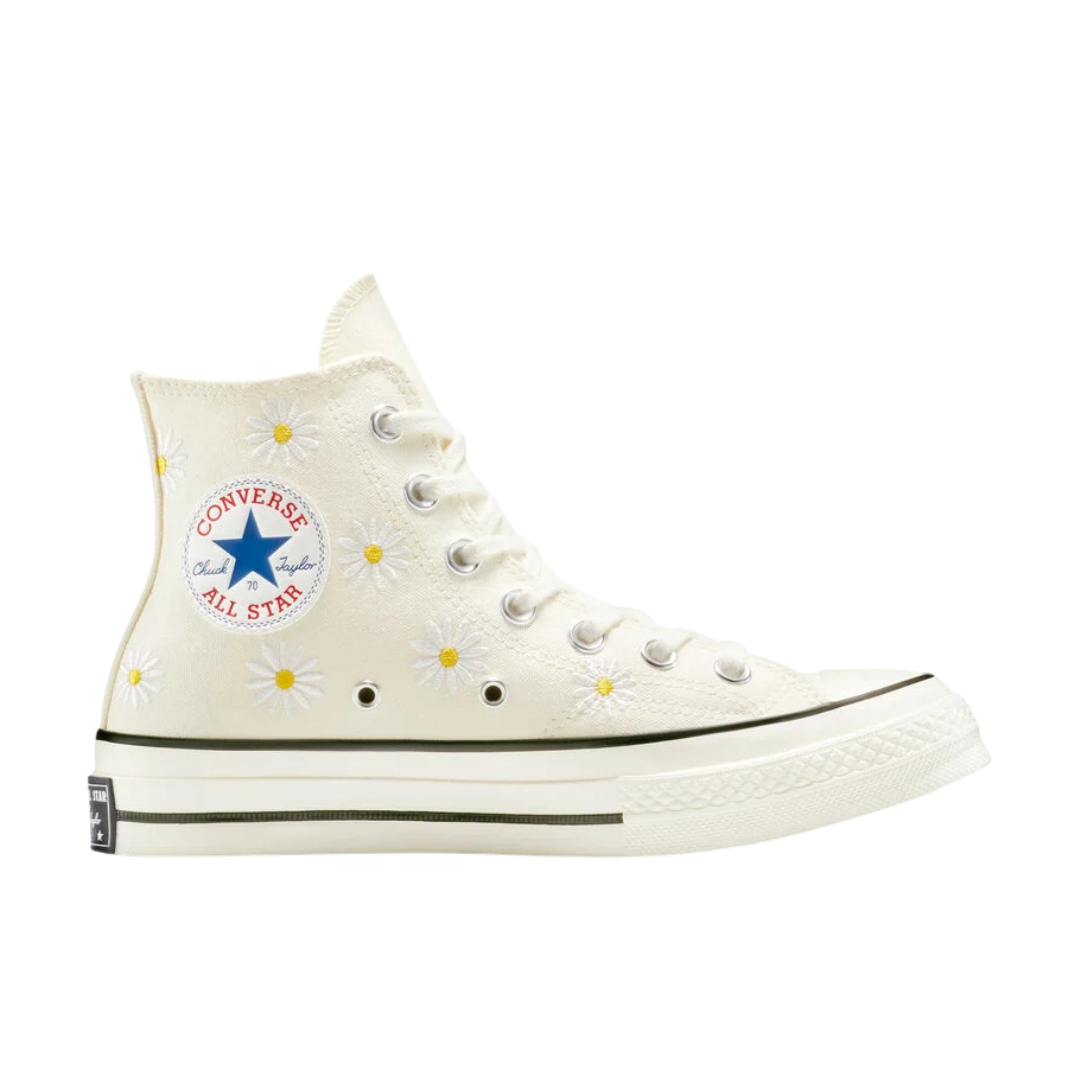 Converse Unisex Chuck 70 Embroidered Daisies High Top Shoes