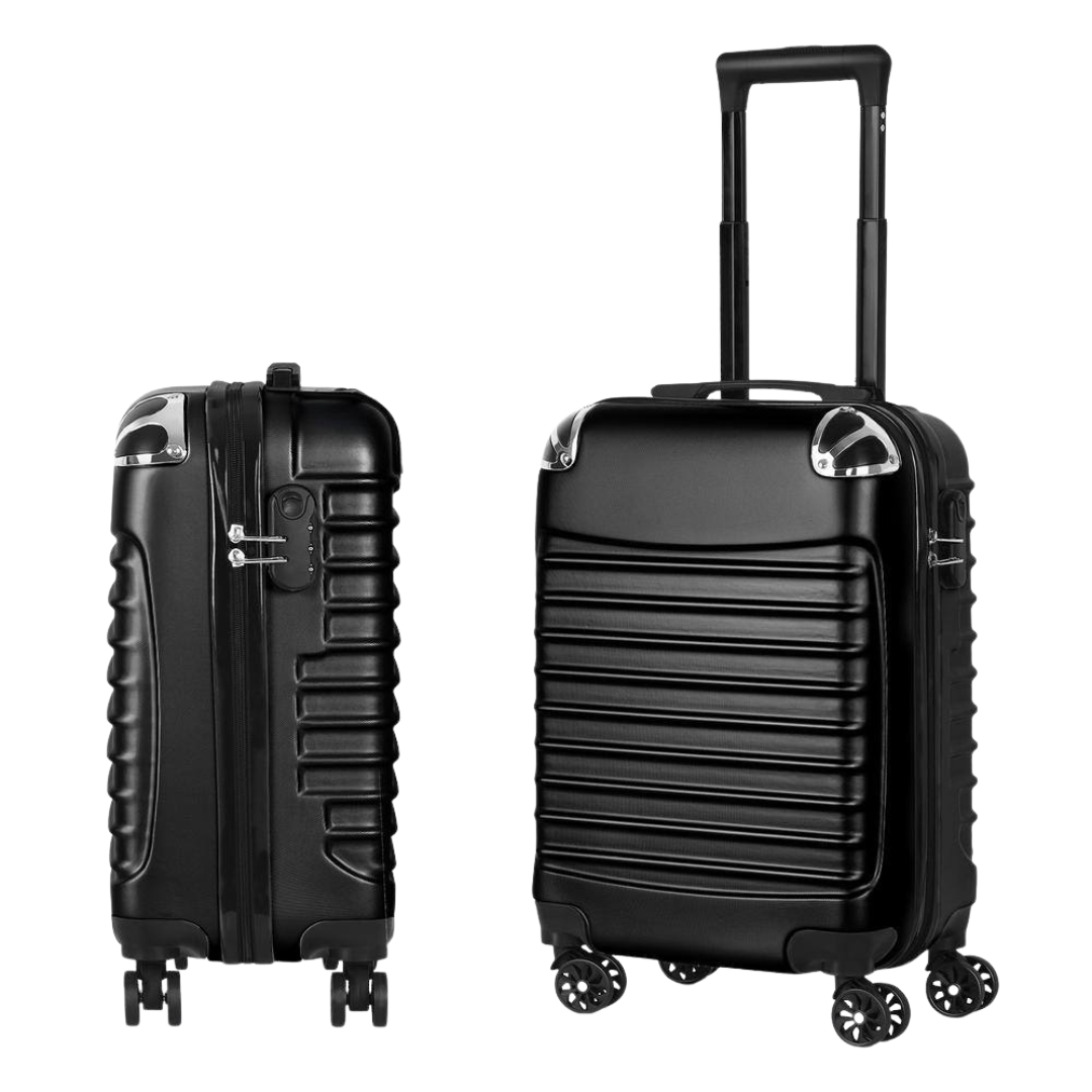 Hikolayae Carry On 20" Hardside Suitcase ABS Spinner Luggage With Lock