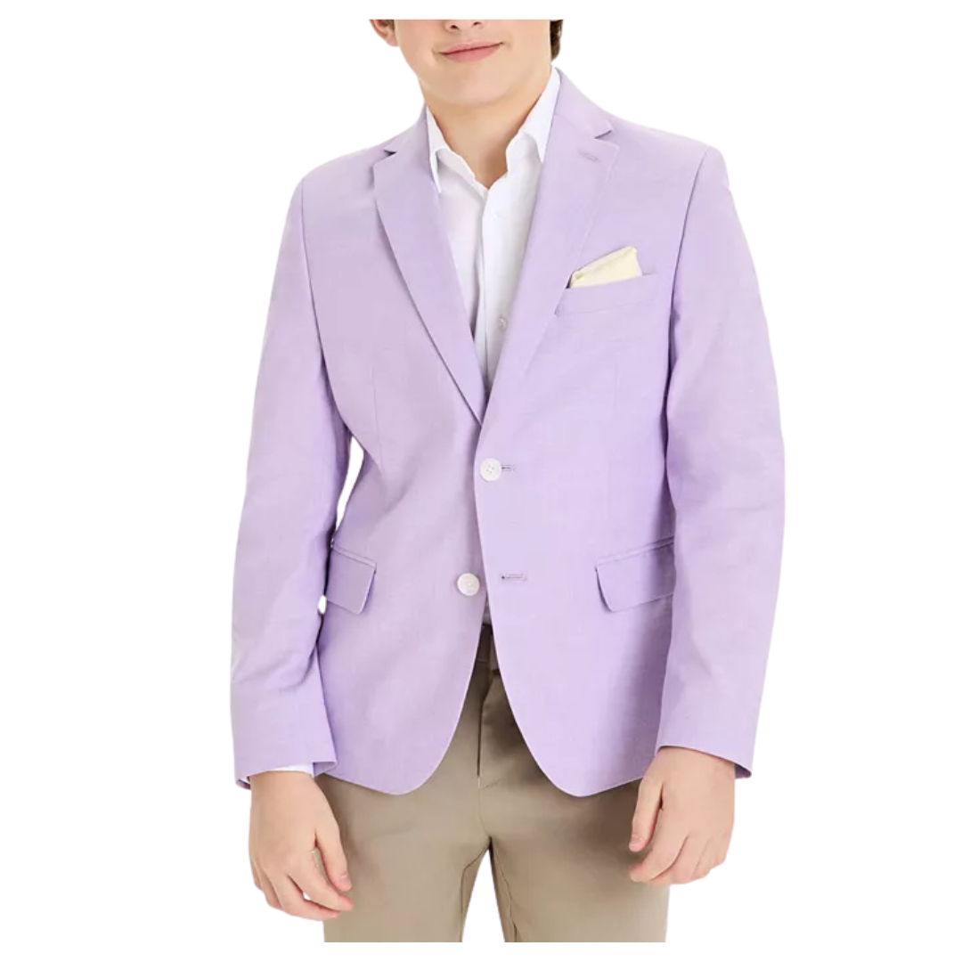 B By Brooks Brothers Big Boys Chambray Classic-Fit Sports Coat