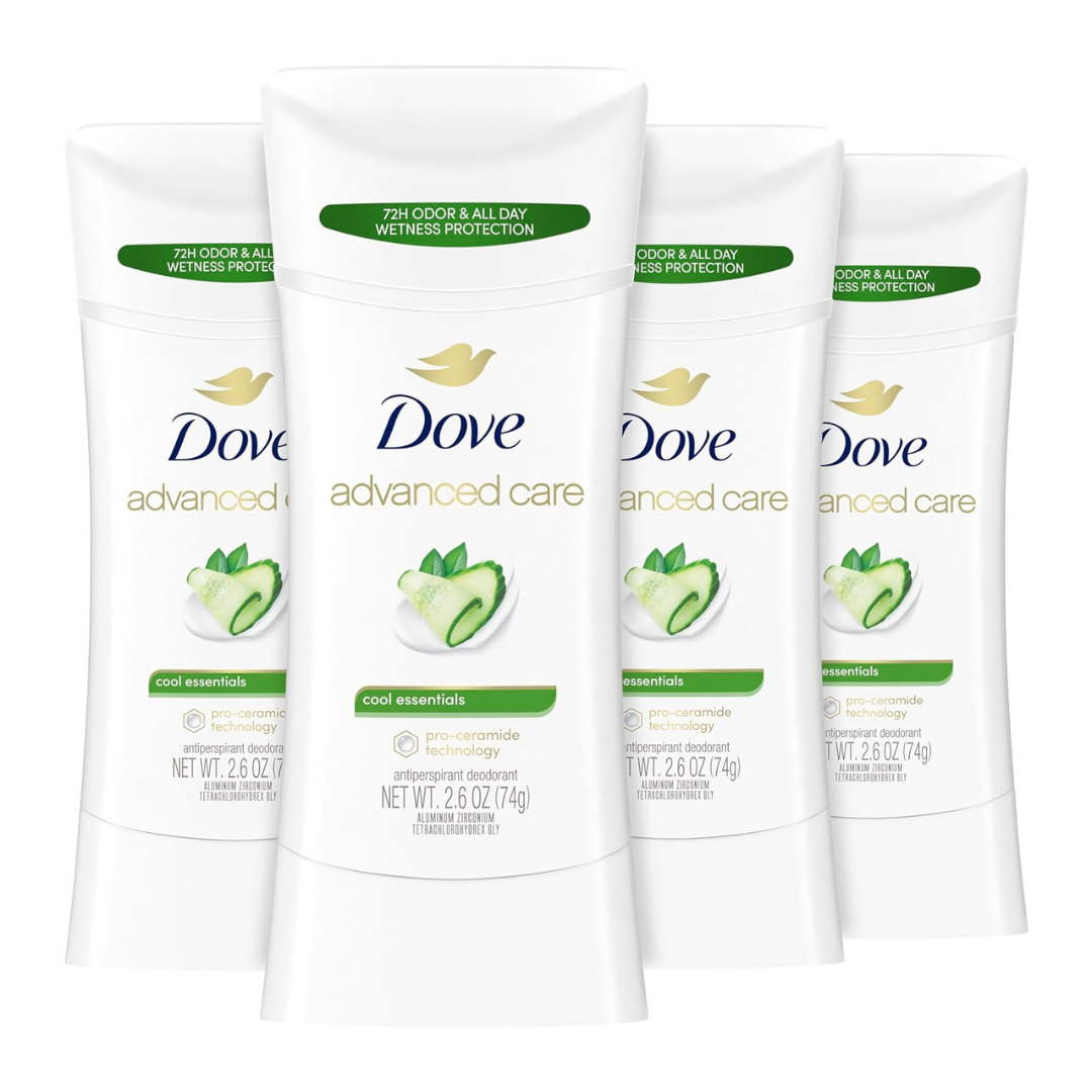 4-Count 2.6-Oz Dove Women's Advanced Care Antiperspirant Deodorants