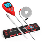 Rechargeable Digital Thermometer With 3.3ft External Probe