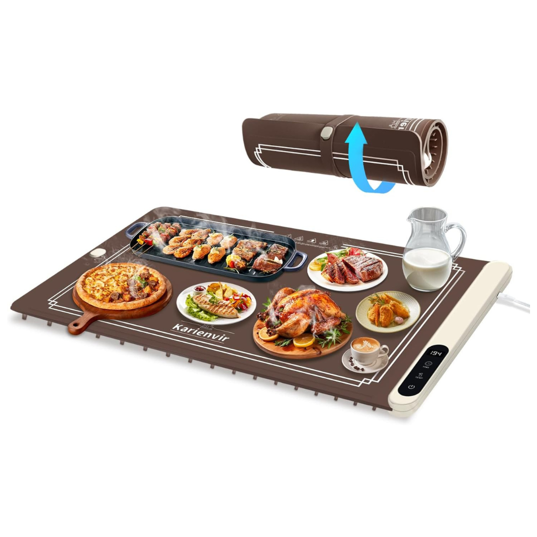 Karienvir 500W Graphene & Silicone Food Warming Mat