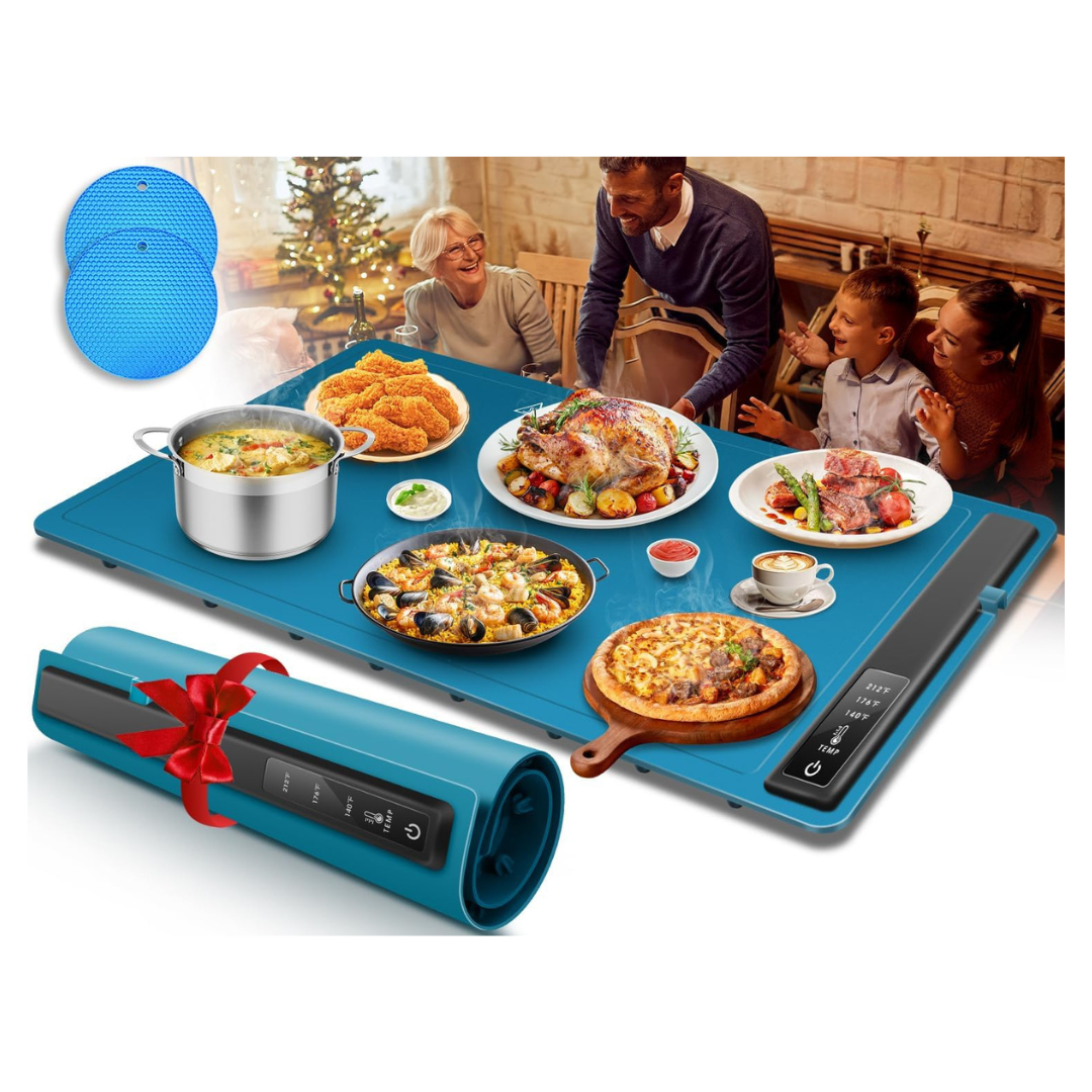 Electric Foldable Silicone Food Warmer Mat