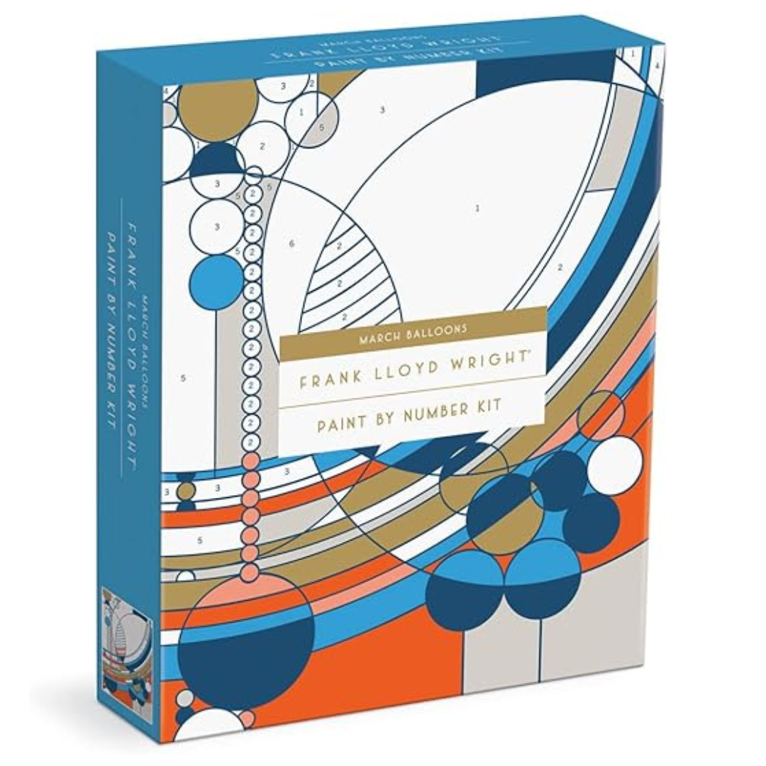 Galison Frank Lloyd Wright March Balloons Paint by Number Ki
