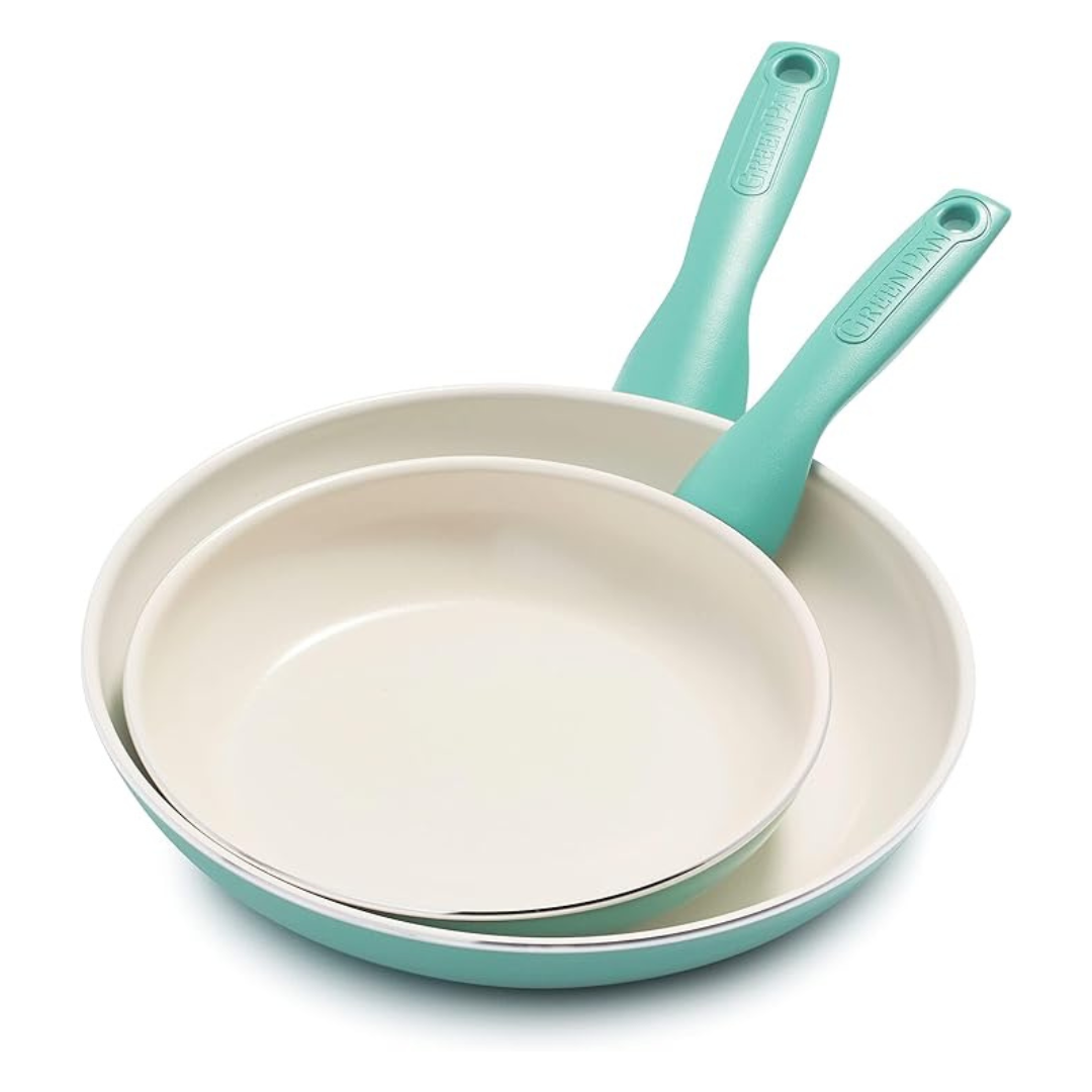 GreenPan Healthy Ceramic Nonstick 8" & 10" Frying Pan Skillet Set