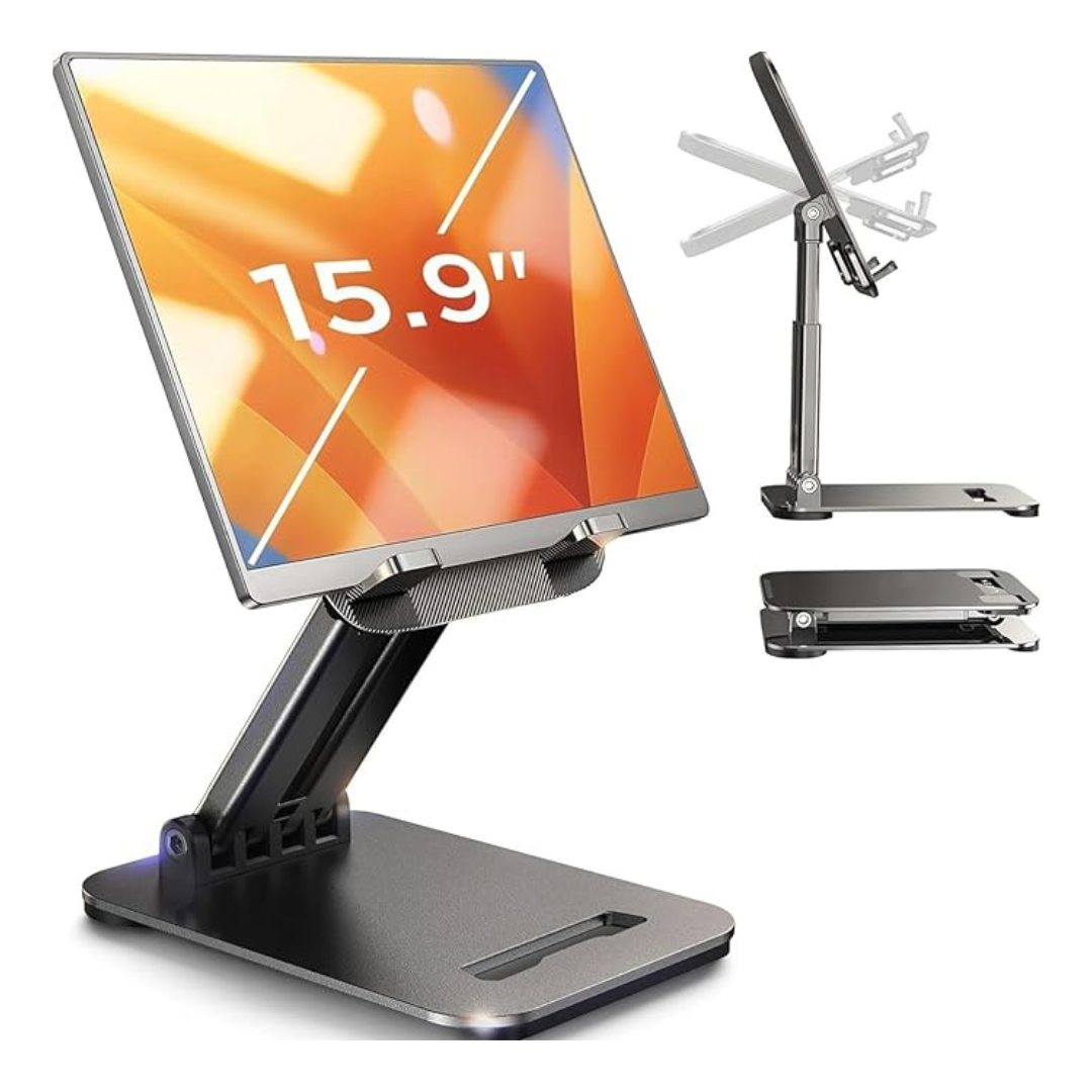 Lisen Foldable Tablet Stand Holder (up to 15.9")