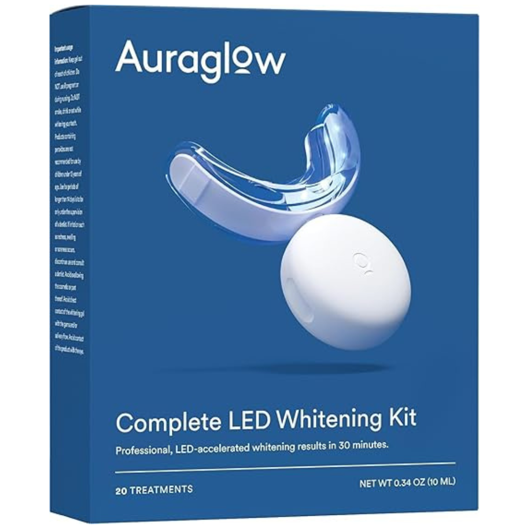 Auraglow Complete LED Faster Teeth Whitening Kit