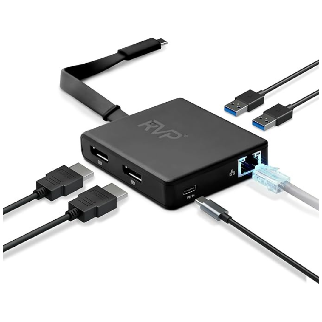 RVP+ RVP-601 6-In-1 USB-C Travel Dock