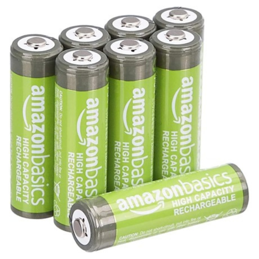 8-Pack Amazon Basics AA 2400mAh NiMH Rechargeable Batteries