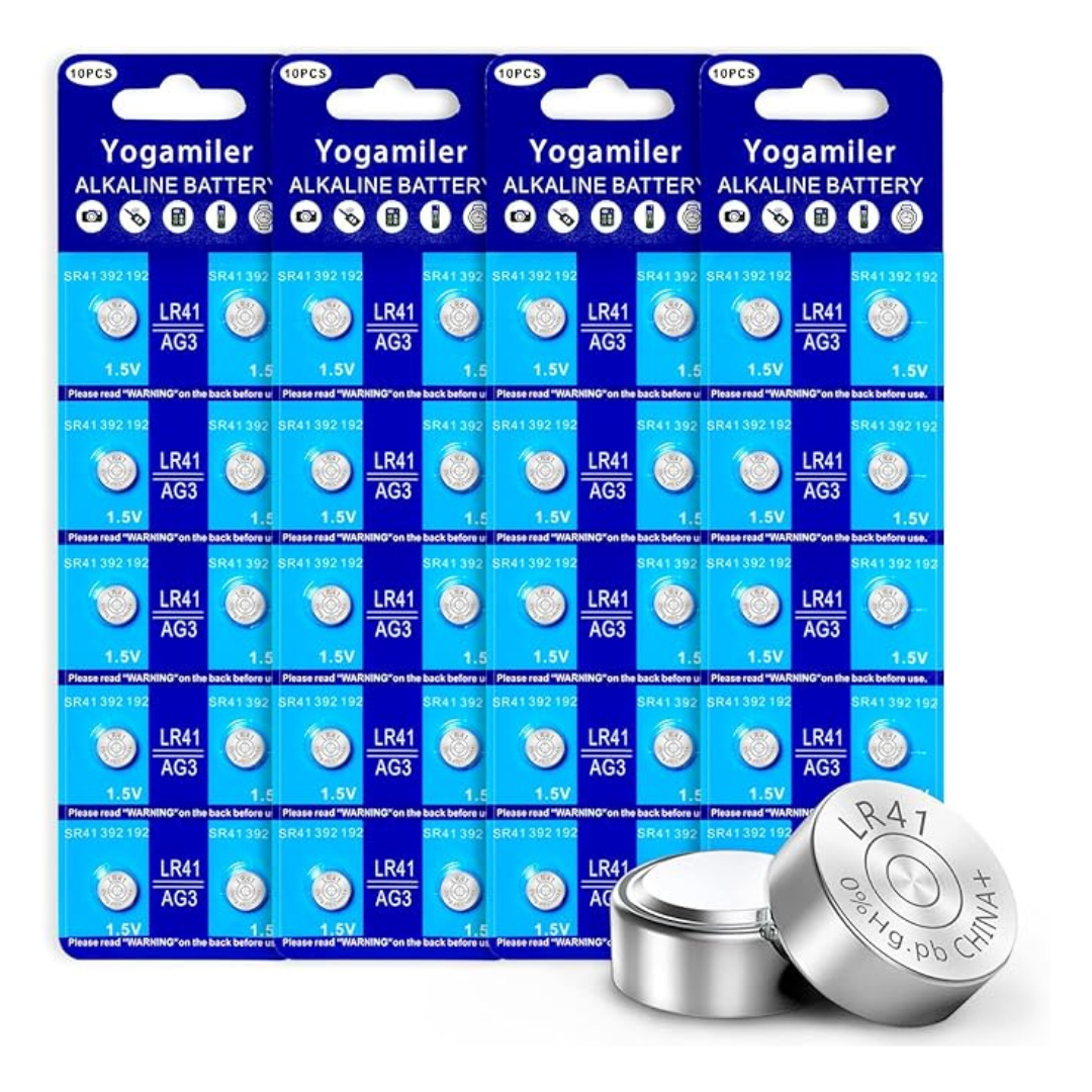 40-Pack 1.5V Button Cell Batteries
