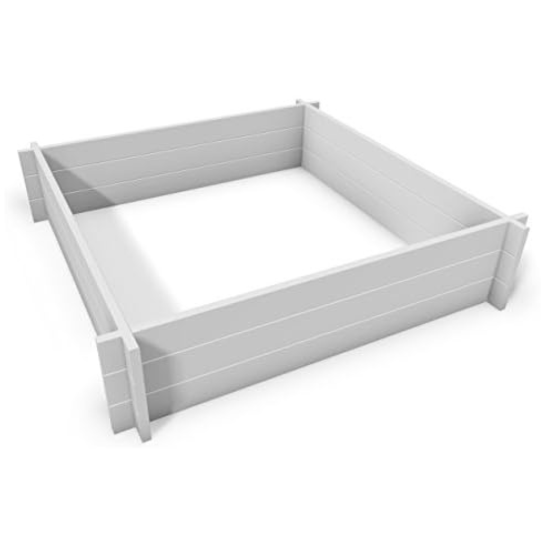 Vita Hudson 4 x 4ft Screwless Vinyl Raised Garden Bed