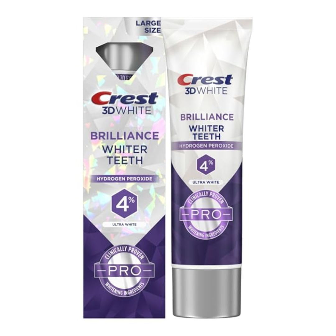 Crest 3D White Brilliance Pro Ultra White Teeth Whitening Toothpaste, 3.8 Oz