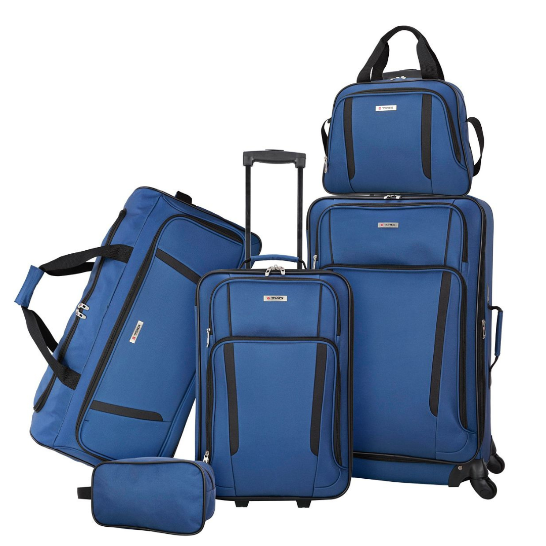 5-Piece Tag Freehold Softside Spinner Luggage Set